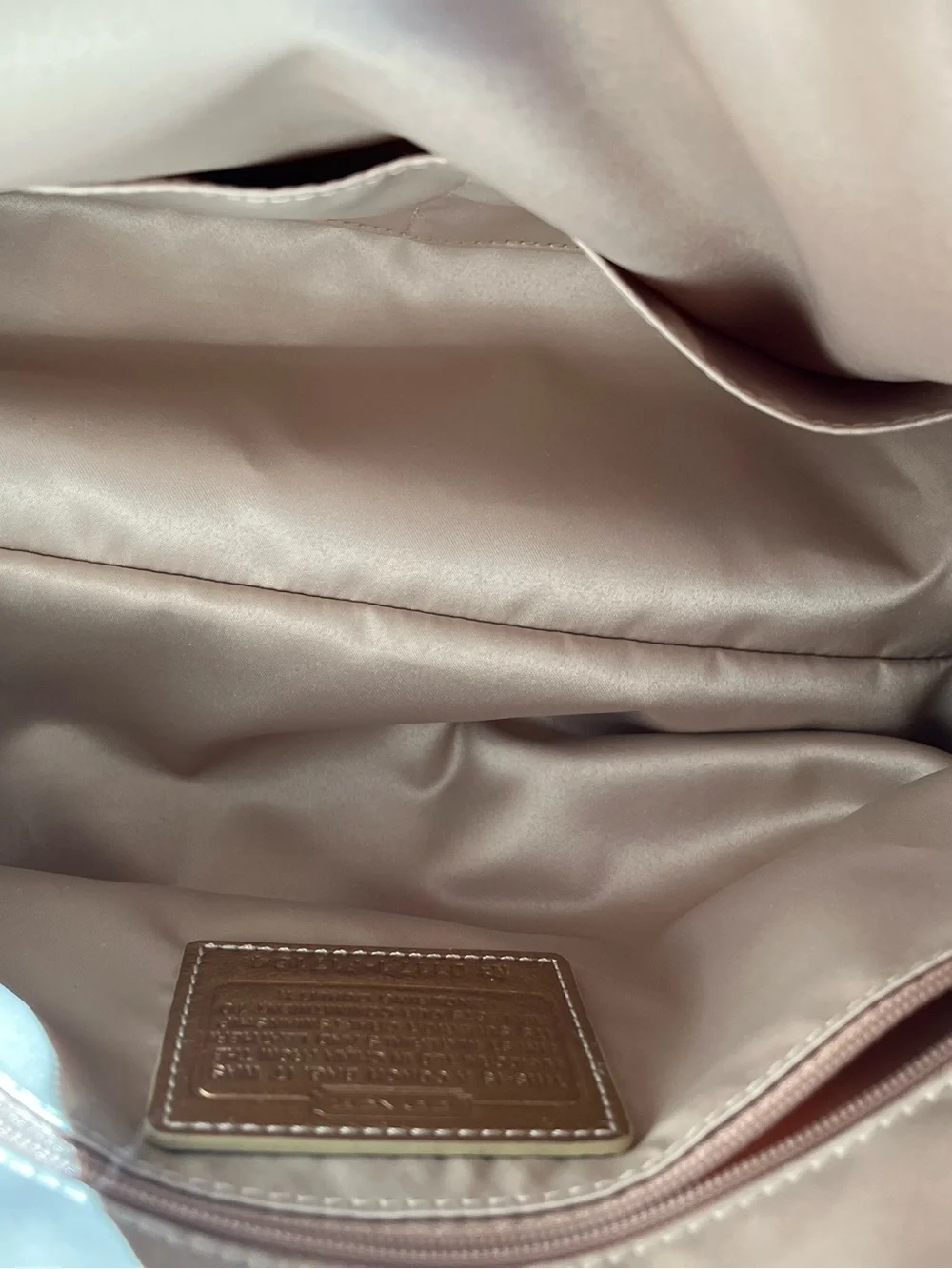 2011 COACH PINK & Gold HAMPTON PATCHWORK SATCHEL D1171-F17164: Lovely Condition!